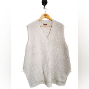 Vince Camito Knit Vest Box Cabincore Grandpacore Comfy Minimalist Size XL